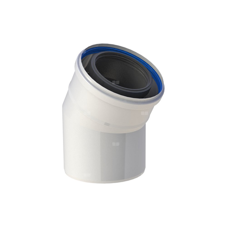 Kolano 30st. fi100/150mm białe