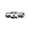 Złącze Prestabo VIEGA 1160 jednoczęściowy, stal (ocynk galwaniczny/elektrolityczny) / stal (ocynk galwaniczny/elektrolityczny) (ocynk), 42 mm (mz x mz), 115 mm