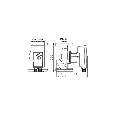 Pompa obiegowa WILO Yonos MAXO-Z 40/0,5-8 PN6/10 1 x 230 V 50/60 Hz, PN 6/10bar