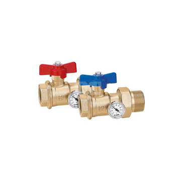 Para zaworów kulowych z termometrem 1" x 1 1/4"