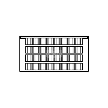 Konwektor Kermi Kon m. Str. Typ44 BH210x255x5000mm QN9555, weiß, 6bar, m. Abd., AB Uni.