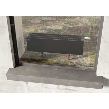 Konwektor Kermi V-Kon S Typ55 BH280x316x800mm QN2296, weiß, 6 bar, o. Abd., Vent. re