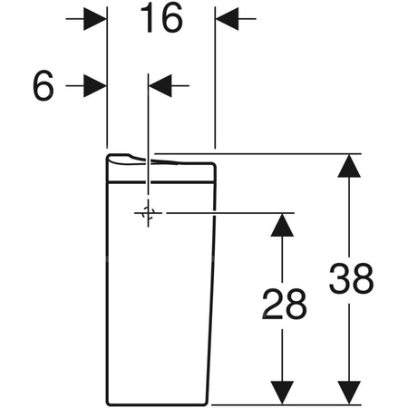 Spłuczka nasadzana Koło Idol, spłukiwanie dwudzielne, przyłącze wody z boku