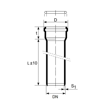 Rura z kielichem HTEM 160/3000