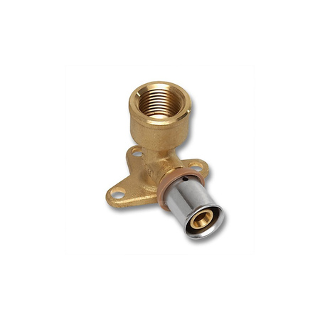 Kolano 90' SANHA 3fit Press ścienne dwuczęściowy, mosiądz, 26 mm x 3/4'' (zw x GW)