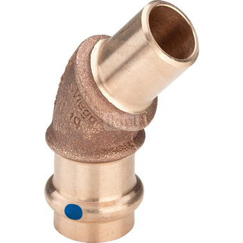 Łuk 45' VIEGA 22261LF, brąz / brąz, 54 mm (mz x kw)