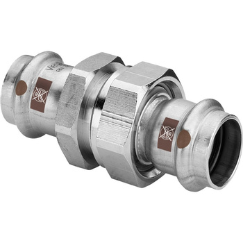 Dwuzłącze VIEGA 1760, stal nierdzewna / stal nierdzewna, 54 mm (zw x zz)