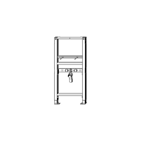 Stelaż podtynkowy do umywalki VIEGA 8538, 1120 x 500 x 75 mm, bateria: stojąca