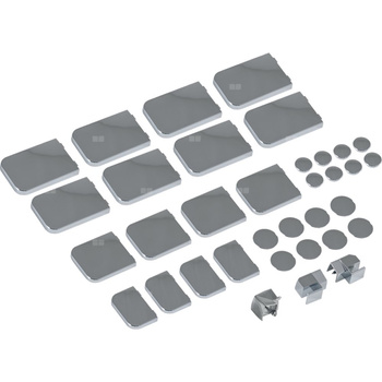 NEXT HKDF zestaw montażowy (łącznik profilu progowego + zaślepki zawiasów i wsporników)