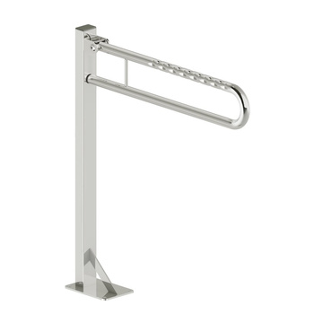 Poręcz stojąca Koło Lehnen Funktion, uchylna, H90cm, T56.5cm, stal nierdzewna gładka