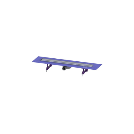 Odpływ liniowy prysznicowy Linearis Compact, L=750, odpływ boczny DN50 z matą fabrycznie zamont. + Sitko + Multistop