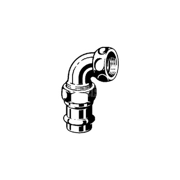 Złącze przejściowe Sanpress VIEGA 2255 jednoczęściowy, brąz (stan surowy) / brąz (stan surowy), 28 mm, 1'' (mz x gw) z uszczelką