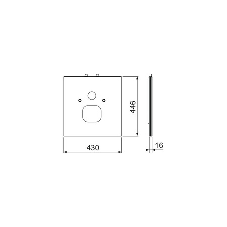 TECElux - dolna obudowa szklana do toalety myjącej TECEone, szkło białe