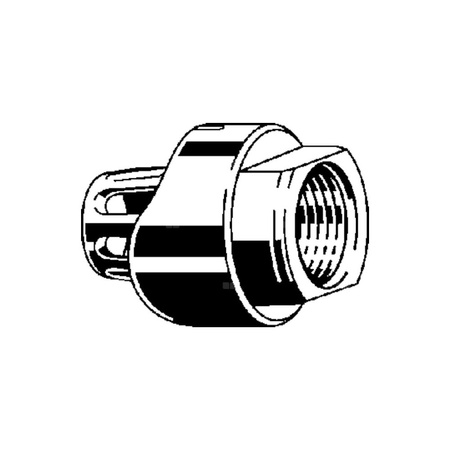 Przyłącze Megapress VIEGA 42122 redukcja jednoczęściowy, stal (cynk/nikiel) / stal (powlekanie), 2 1/2'' x 3/4'' (kw x gw) z uszczelką