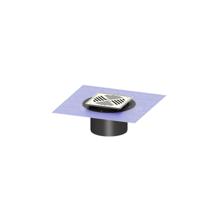 Kratka KESSEL Variofix kwadratowa ze stalowai nierdzewnej 200x200mm do wpustu
