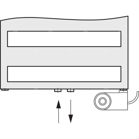 Grzejnik drabinkowy KERMI Casteo-D BH, wym. 1806 x 500 mm, kolor biały, moc 750W
