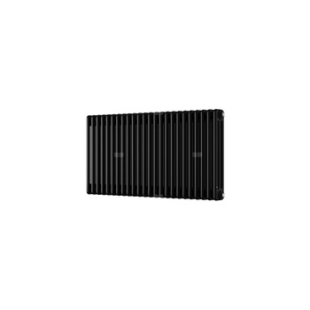 Grzejnik żeberkowy INSTAL-PROJEKT TUBUS 3 stal, podłączenie dolne lewe, rozstaw 50 mm 2002 x 470 mm, kolor czarny matowy (RAL 9005), moc 2030 W