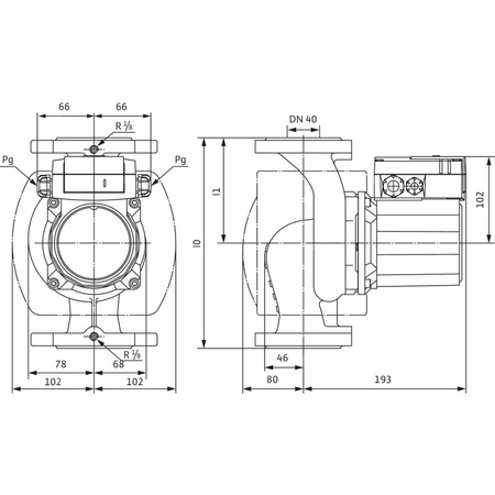 Pompa obiegowa WILO TOP-Z 40/7 DM PN16 RG, 2900 obr/min 3 x 400 V 50 Hz, PN 16/16bar