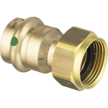 Dwuzłącze VIEGA 2263 dwuczęściowy, brąż, 16 mm x 3/4'' (mz x gw) z uszczelką