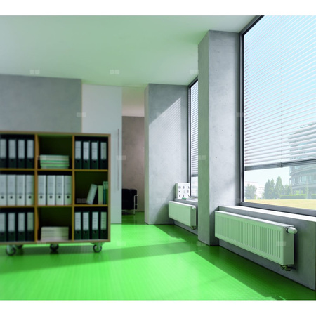 Grzejnik płytowy typ 12 KERMI X2 Profil-V, prawy, z osłonami wym. 750 x 1100 mm, kolor biały, moc 1623 W