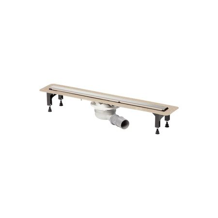 Odpływ prysznicowy prostokątny VIEGA 498310, 900 x 150 x 121 mm, z kratką, dł: 820 mm, szer: 50 mm, z syfonem