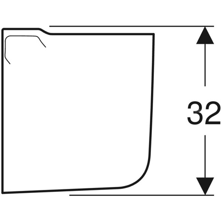 REKORD Półpostument umywalkowy