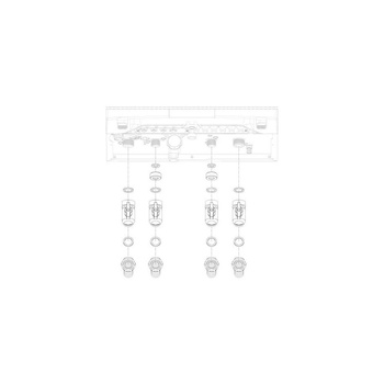 Zestaw przyłączy hydraulicznych do kotła FGB (przyłącze kątowe)