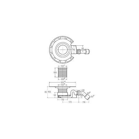Advantix-odpływ łazienkowy nr wzoru 4927 DN: 40/50