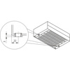 Konwektor Kermi V-Kon S Typ44 BH280x255x1400mm QN3034, weiß, 6 bar, m. Abd., Vent. re