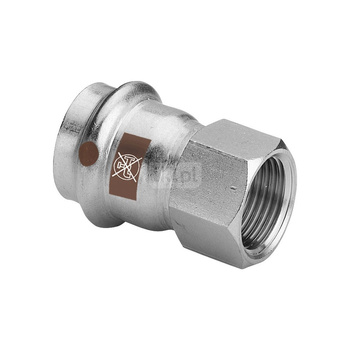 Przejściówka VIEGA 1712, stal nierdzewna / stal nierdzewna, 22 mm x 1/2'' (zw x gw)