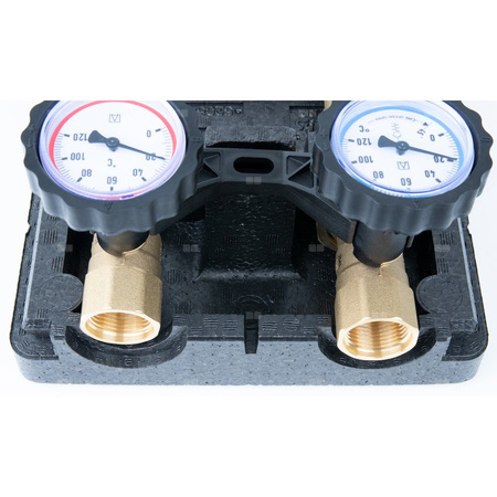 Grupa pompowa AFRISO PrimoTherm K 180-1 DN 25 AP GZ x GW 1 1/2'' x 1'', z izolacją, z pompą obiegową AFRISO APH 361 25-7/180 mm