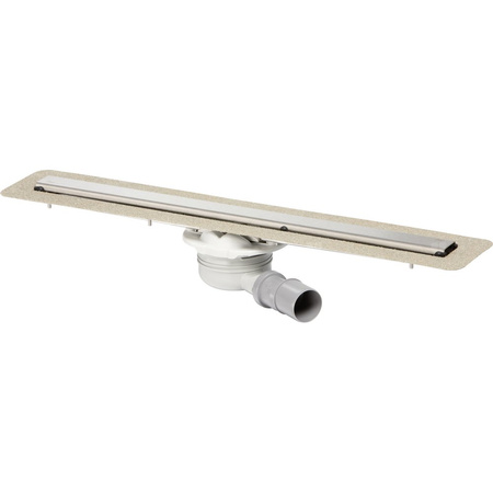 Odpływ prysznicowy prostokątny VIEGA 498275, 900 x 150 x 121 mm, z kratką, dł: 820 mm, szer: 50 mm, z syfonem