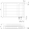 Kermi ściana grzewcza HHV22 350x122x4600 pozioma,RAL9016,6bar,z osłoną,prawa,L260