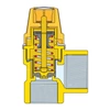 Zawór przelewowy CALEFFI dla instalacji solarnych mosiądz (chromowany) 8 bar GW 1/2'' x 3/4''