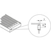 Konwektor Kermi V-Kon S Typ22 BH140x133x5000mm QN3615, weiß, 6 bar, m. Abd., Vent. re