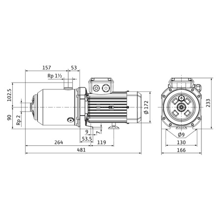Wilo-Medana CH1-L.1604-1/E/E/10T wysokociśnieniowa pozioma pompa do wody