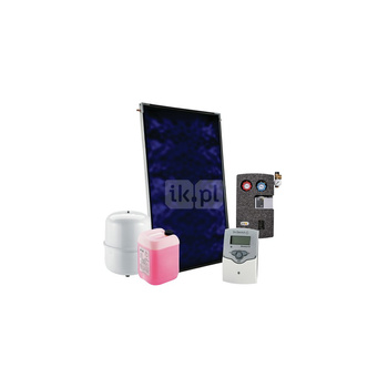 Inisol Uno SLIM 1K-2,5 Zestaw solarny ze wsparciem hydraulicznym na dach płaski/taras