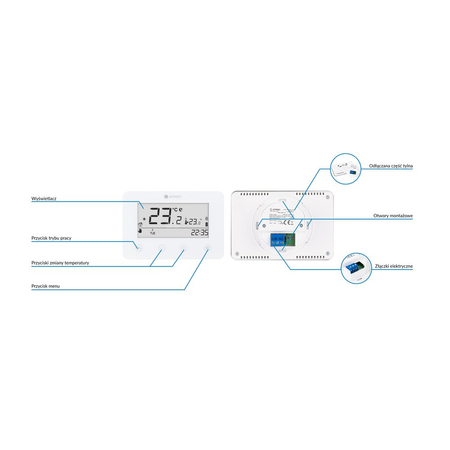 Termostat AFRISO RT05 zasilanie bateryjne (2xaaa) floorcontrol 5-35'C
