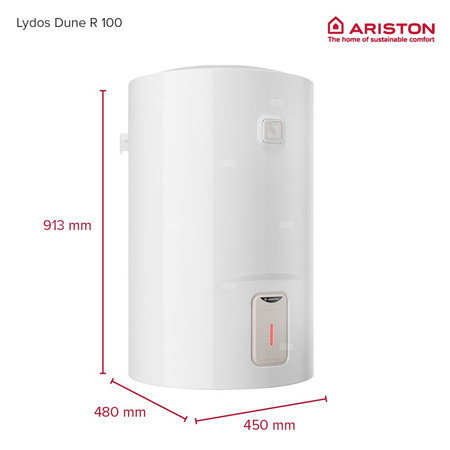 Elektryczny pojemnościowy podgrzewacz wody LYDOS R 100 V 1,8K PL EU
