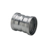 Mufa Sanpress VIEGA 2315XL jednoczęściowy, stal nierdzewna (stan surowy) / stal nierdzewna (stan surowy), 64 mm (mz x mz), 110 mm