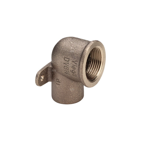 Kolano ze złączką naścienną 90' VIEGA 94472G jednoczęściowy, brąz / brąz, 3/8'' x 15 mm (gw x gw)