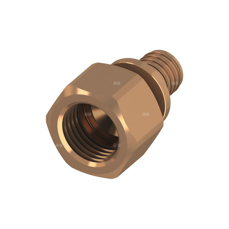 Mufa przejściowa TECE flex, brąz, 16 mm x 1/2'' (GZ x GW)