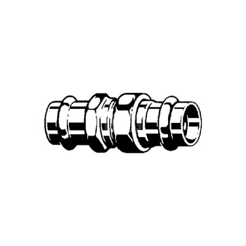 Złącze Sanpress VIEGA 2260 jednoczęściowy, brąz (stan surowy) / brąz (stan surowy), 42 mm (mz x mz), 121 mm z uszczelką