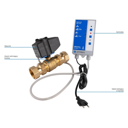 System detekcji wycieku AFRISO WaterControl 01.4 GW 1/2''