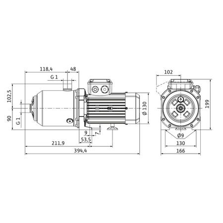 Wilo-Medana CH1-L.404-2/V/A/10T wysokociśnieniowa pozioma pompa do wody