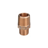 Nypel VIEGA 3245 redukcja jednoczęściowy, brąz / brąz, 2 1/2'' x 2'' (gz x gz), 70 mm