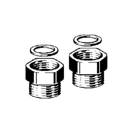 Rozdzielacz obwodów grzejnych VIEGA 10227 dwuczęściowy, mosiądz / mosiądz, 3/4'' (gw x gz), 22 mm