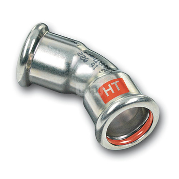 Łuk 45' SANHA Therm Industry, stal (Cynk/nikiel), 54 mm (zw x zw)