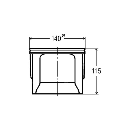 Element odpływu, tworzywo sztuczne / szary do odpływów prysznicowych VIEGA 495621