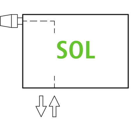 Grzejnik płytowy typ 10 KERMI V-HHV wym. 840 x 1500 mm, kolor biały, moc 1280 W